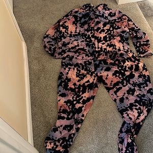 Jolie & joy purple/blue tie dye coord set sz 2x